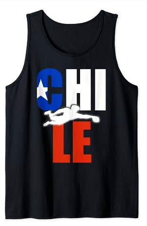 Chile Rugby Tank Top Schwarz Unisex Erwachsene Rugby-Fans, Unisex Kurzarm Tank Top S