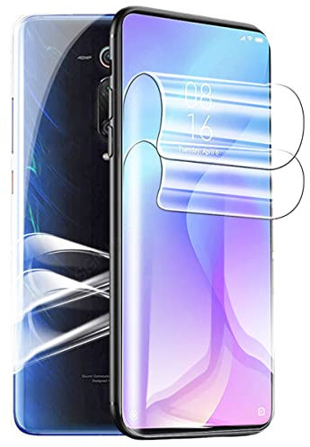 Stejnhge [2 Pack] Protector de Pantalla Hidrogel Compatible para XiaoMi Mi 9T /9T Pro, Irrompible Anti Burbujas Alta Definición (Transparente, No Vidrio)
