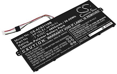 TCTK Laptop Akkus 4800mAh Kompatibel mit [Acer] Chromebook Spin 311 CP311-2H, Chromebook Spin 311 CP311-3H, CP311-3H-K0KH, CP311-3H-K2RJ, CP311-3H-K42N, Spin CP311-3H-K5M5, Spin CP311-3H-K6L0, 513 CP