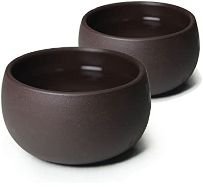 YXHUPOT Teacup Lot de 2 tasses à thé en argile Yixing chinoise Zini Zisha Gongfu 50 ml (Zini)
