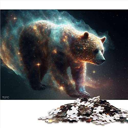 CARGIS 1000 Teile Puzzle für Erwachsene - Bär Puzzle, Papppuzzle, Geschenk (Größe 26x38cm)