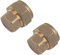 NPH 15mm Brass Compression Stop End Cap for Copper Pipe - Pack of 2