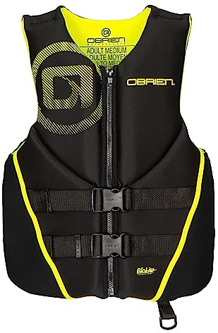 O'Brien Men's Traditional Neoprene USCGA Life Jacket, Yellow, X-Large