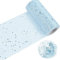 HAOMEEDUO Glitzer Tüll Tüllband mit kleine Pailletten Rolle Tüll Stoff mit Glitzern Dekostoff Tischband Glitzertüll für Hochzeit Party Bankett Deko Handwerk Hochzeit Geschenk Bogen (15cm*30m, Blau)