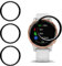 Vuciya Lot de 4 films de protection d'écran pour Garmin Vivoactive 4S, anti-bulle, film de protection d'écran en TPU HD anti-rayures incurvé 3D, compatible avec Garmin Vivoactive 4S
