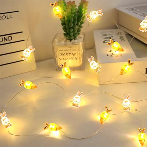 Osterdeko,2m LED Lichterkette,Lichterkette Ostern,Ostern Dekoration String Lights,Warmweiß Osterküken Lichterkette,LED Lichterkette für Frühling Ostern Indoor Outdoor Home Party Tisch Baumdekoration