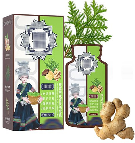 Ginger Plant Extract Anti-Hair Loss Hair Shampoo,Japanese Ginger Anti-Hair Loss Shampoo,Herbal Hair Nourishing Green,Strengthening Hair Care Shampoo,Japan Anti-Hair Loss Hair Shampoo Women (1pcs)