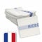 LNT France - Lot de 3 serpillères Gaufrées Microfibres 45x50 cm, très absorbantes, ne peluchent Pas, pour Tous Types de Sol, Fabriqué en France.