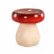 WENNEWU Roter Pilz Hocker, Pilzstuhl, Schuhkipper, Niedlicher Pilz Hocker Im Freien, FüR Raumdekoration, Dekor, Balkon,Rot