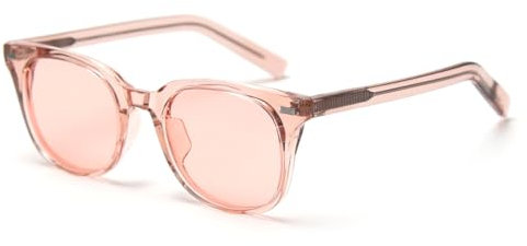 Cat Eye Candy Sunglasses Polarised TR90 Sunglasses Tinted Lens Selfies Glasses Parasols, Clear Pink Frame
