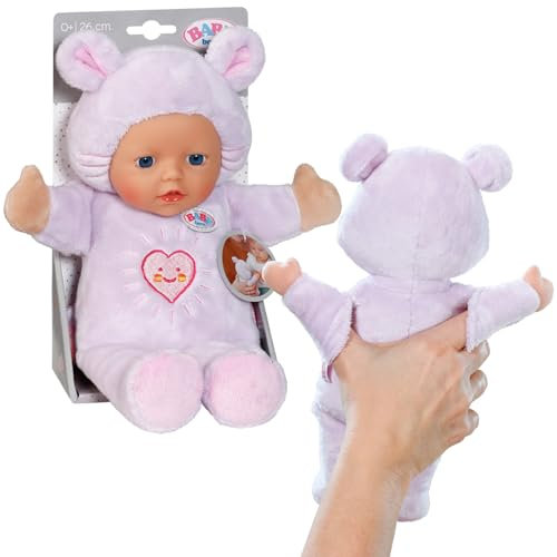 BABY born for babies Mouse, Soft 26cm Doll hand puppet with Ears and Finger pockets, For Newborn Babies, 836590 Zapf Creation