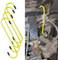 deemars Ganci per Pinze Freno, Ganci per Pinze dei Freni con Punte in Gomma, Strumenti Automobilistici Universali Durevoli e Antiruggine per Lavori di Frenatura e Sospensioni (Giallo, 4PCS)