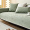 ZCXRYFL rutschfest Sofabezug rutschfest FüR Leder/Holz/Stoff 1 2 3 4-Sitzer Chenille-Jacquard Sofa üBerzug L U-Form Eckcouch Sofa ÜBerwurfe Balkon Decken FüR Katzenkratzfest(70X210cm,Green)