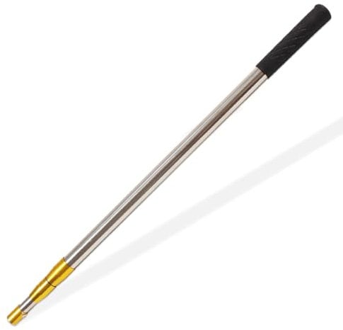 Telescopic Fishing Hook Pole, Aluminum Alloy Fishing Gig Gaff with 8mm Screw, Retractable Gig Pole Capable for Fishing Net Hook Harpoon (Telescopic Pole 2-4.75 Ft)