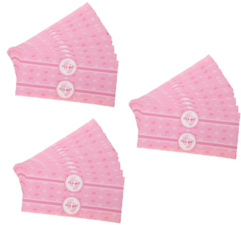 TOYANDONA 72 STK Geschlecht offenbaren -Dusche-Wasserflaschenetikett Geschlechtsidentifikationsaufkleber für Babys geldumschläge Umschlag Aufkleber für Wasserflaschen Klebeaufkleber Rosa