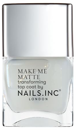 Nails Inc - Better On Top MATTE Quick-Drying Top Coat Nagellack - Schnelltrocknend in 45 Sekunden - Vegan & Tierversuchsfrei - Mattierender, Feuchtigkeitsspendender Top Coat - Perfekte Maniküre