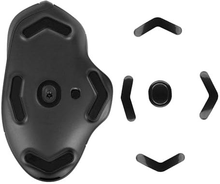 kwmobile Almohadillas de Desplazamiento Compatible con Logitech G604 Lightspeed Pegatinas para ratón - Deslizadores para Raton Gaming - Mejora el Movimiento precisión y Estabilidad