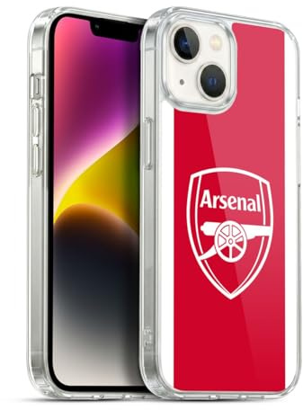Head Case Designs Officially Licensed Arsenal FC Home 2025/26 Kit Gel Case [Military Grade Protection] Compatible With Apple iPhone 14