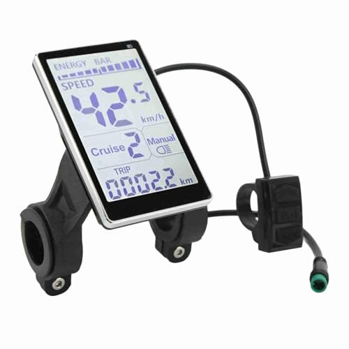 Bediffer Elektrofahrrad LCD -Meter 5 Pin 24V 36V 48V 60V Universal E Scooter M5 Panel -Bildschirm für 31,8 22,2 Mm Elektrebikes ABS -Material