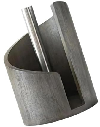 Boîte à mouchoirs Porte-serviettes en papier de comptoir, support rouleau cuisine, serviette bois naturel, mouchoirs verticaux Housse pour distributeur(Gray)
