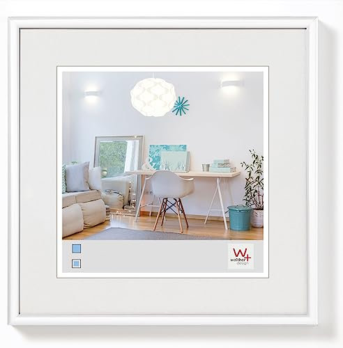 walther design Bilderrahmen weiss 20 x 20 cm New Lifestyle Kunststoffrahmen KV220W