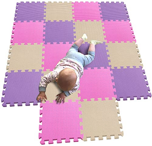 MQIAOHAM® 18 pièces Tapis de Puzzles pour Bébés Mousse Tapis de Jeu Interactif pour Enfants G301018-103110111