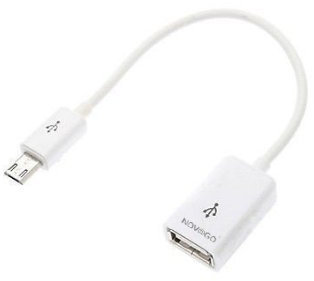 NOVAGO Câble OTG Micro USB Compatible avec Samsung S7 S6 S5 /Galaxy Note,Galaxy Tab 3 8'' /10'' /Tab 4/Tab S 8.4, LG G3, G4, Huawei... (Blanc)