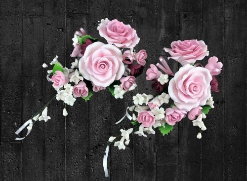 Jacobi Decor Tortendekoration Hochzeit Rosen Tortenaufsatz Maxi rosa 2 Stück' | Tortendekoration zur Hochzeit und Geburtstagen
