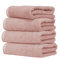 Ruggeri - Set 4 Asciugamani Ospiti 40x50 cm - 100% Puro Cotone Extra Morbido - Collezione Let's Color! (Rosa)