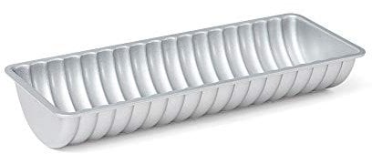 Decora 0075031 MOULE À GÂTEAU BÛCHE ANTI-ADHÉSIF 31 X H 5 CM, Gris
