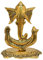 Wonder Care Lord Ganesha Idol-Figur aus Metall für den Heimtempel Mandir – Ganesh-Statue für Ganesh Chaturthi – Hindu-Gott indische Pooja-Dekoration – Ganpati-Idol-Geschenkstatue Ganesha