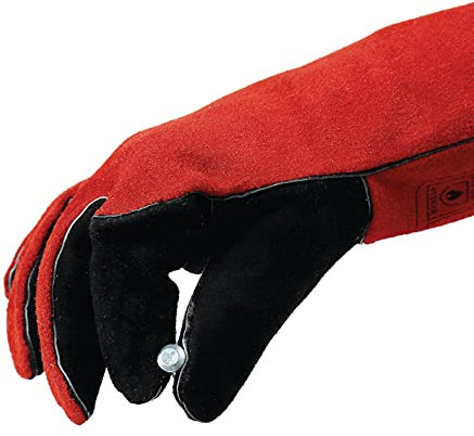 Schweißkraft Schweißerhandschuh (Gr. L Besonders für Schutzgas geeignet, weiches Rindsspaltleder, Fleece-Futter)