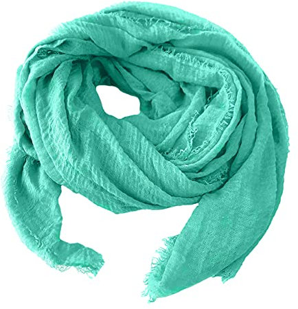 Niklarson Schal Tuch mint 190x100cm Damen Poncho Stola Pareo Viskose T1288