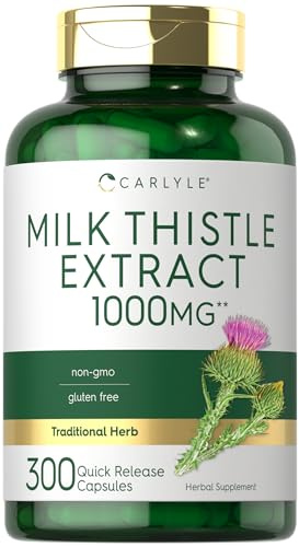 Carlyle Milk Thistle | 300 Capsules | Non-GMO, Gluten Free Extract