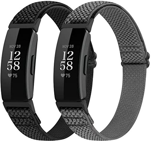 SHIJZWD Adjustable Elastic Watch Strap Compatible with Fitbit Inspire 3/Inspire 2/Inspire/Inspire HR/Fitbit Ace 3/Ace 2, Soft Breathable Nylon Sport Band Stretchy Replacement Wristband for Women Men