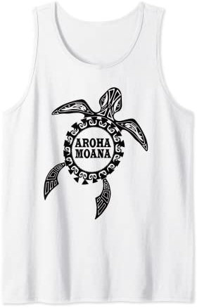 Schildkröte Aroha Moana in Maori Kultur Liebe das Meer Tank Top