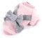 Netter Haustier Welpen Katze Warmer Pullover Strickjacke Bogen Strickwaren Mantel Kleid Kleidung Sweatershirt Winter Flanell Kleiner Hund Chihuahua Yorkshire Hoodie Kleidung Hundemantel (2XL, Rosa)