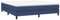 vidaXL Bettgestell, Polsterbett Bett für Schlafzimmer, Bettrahmen mit Lattenrost, Schlafzimmerbett Doppelbett, Blau 180×200cm Stoff