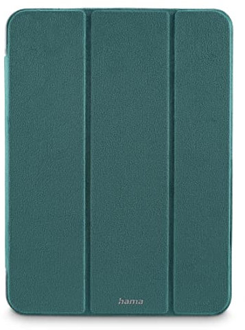 Hama Hülle für Apple iPad 11“ (2025) und 10.9“ (2022), Standfunktion, Magnet (Tablethülle, Tablet Case, Stand, Schutz, Klapphülle, transparent, samtig, Velvet Style) Petrol