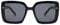 TECH-LINE-DIRECT FASHION ACCESSORIES Stylish Ladies Oversized Designer Large Frame Women Sunglasses UV400 Protection (Black Frame, Black Lens)