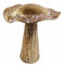 Glas Art handmade Dekoaufsteller Fungus Pilzfiguren Herbst Dekoration Pilze Metall Herbstdeko 18-39cm hoch (29x25 cm, Gold)