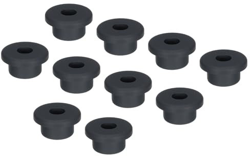 sourcing map 10Pcs T Type Rubber Grommet Mount Dia 20mm (27x10x14mm) Seal Protection Flexible Hole Plugs for Cable Pipe Black