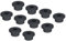 sourcing map 10Pcs T Type Rubber Grommet Mount Dia 20mm (27x10x14mm) Seal Protection Flexible Hole Plugs for Cable Pipe Black