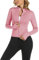 Bkul Laufjacke Damen Atmungsaktive Sportjacke Langarm Running-Jacken Yoga Fitness Sportjacke mit Reißverschluss Trainingsjacke (DE/NL/SE/PL, Alphanumerisch, S, Regular, Regular, Rosa)