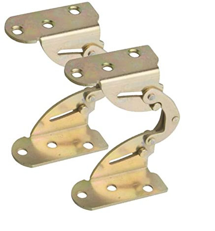 SBTRKT 2 Piezas de bisagras abatibles for Mesa de Comedor de 180 Grados, bisagras abatibles Plegables Ocultas, utilizadas for mesas de Comedor, escritorios, etc. (Color : 18MM)