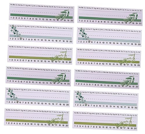 EXCEART 60 Stück Namensschilder Für Den Schreibtisch Im Klassenzimmer Beschichtetes Papier Etiketten Für Jungen Und Mädchen Schulnamensschilder Für Tischdekoration