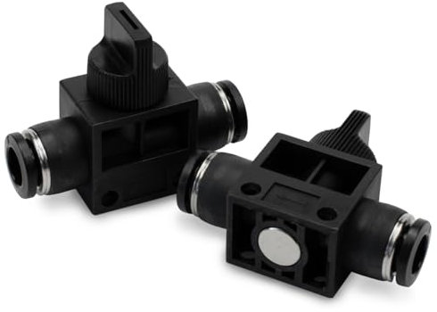 Bwintech 2 Pcs 4mm Schlauch AD Luftstrom Kontrolle Kugelhahn Push zu verbinden gerade pneumatische Union Fitting
