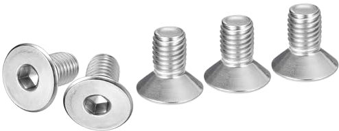 DTGN Viti a Testa Cilindrica Esagonale M10-1.5 x 20mm, 10Pz, in Acciaio Inossidabile 304, Viti a Testa Piatta con Esagono Incassato, Filettatura Completa, Bulloni Svasati