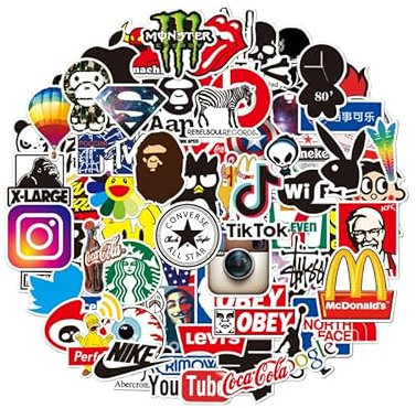 Yoimckay 100 Stück Coole Hybrid Anime Elementar Aufkleber, Vinyl, wasserdichte Aufkleber für Laptop, Skateboard, Wasserflaschen, Computer, Telefon, Gitarre, Cartoon Aufkleber (Verschiedene Typen)