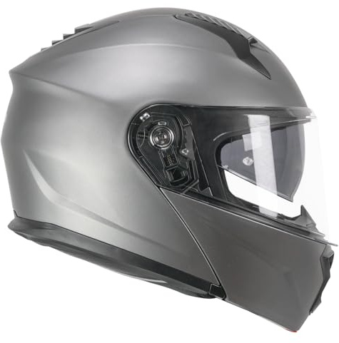 CGM Unisex – Erwachsene Falcon Modularhelm, Anthrazit satiniert, S (55-56cm)